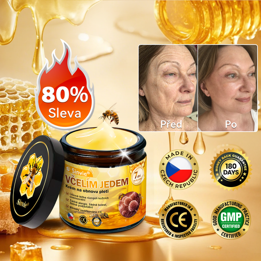 🧑‍⚕️Doporučení dermatologa 🐝 Sinvie® Krém na obnovu pleti s včelím jedem 🔥 Český vývoj, výroba a dodávka v České republice
